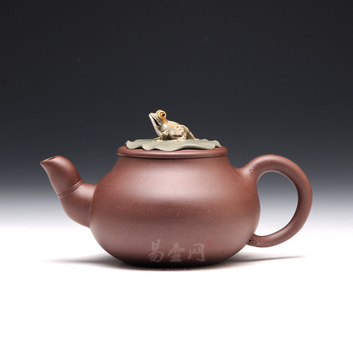 【荷塘情趣壶】陈晓云紫砂茶壶 宜兴紫砂壶