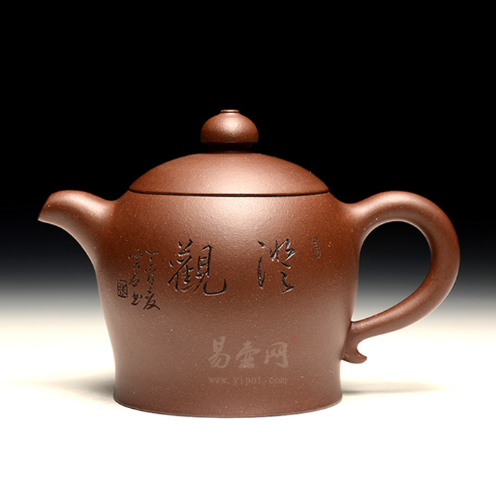 【金钟壶】宜兴名家紫砂壶 王继忠紫砂壶 师从研高陈国良 老紫泥紫砂