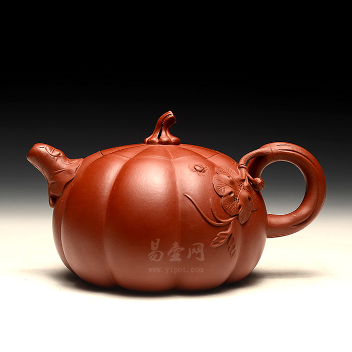 孫麗作 南瓜形テントウムシ 紫砂茶壺 在銘刻印あり 中国宜興 唐物WWTT337 孫麗作 南瓜形テントウムシ 紫砂茶壺 在銘刻印あり 中国宜興 唐