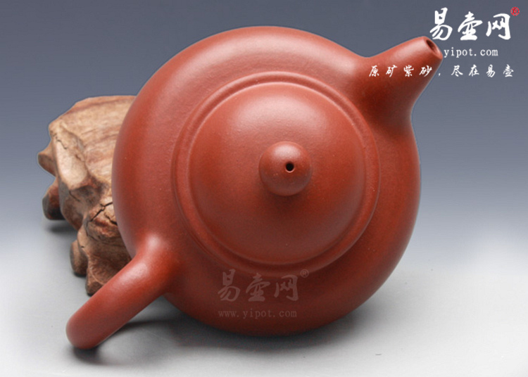 【小掇球】宜兴紫砂壶名家 刘一飞紫砂壶作品 原矿红皮龙