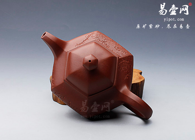 【底槽清六方掇球】宜兴紫砂壶名家 刘一飞紫砂壶作品 原矿底槽清