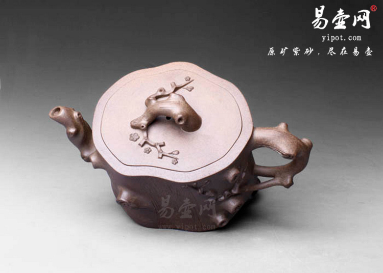 【窑变梅桩】宜兴紫砂壶名家 蒯良荣紫砂壶作品 原矿段泥