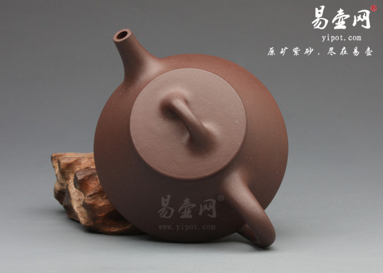 【景舟大石瓢】宜兴紫砂壶名家 吴建平紫砂壶作品 原矿底槽清