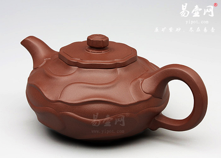 【风卷葵】宜兴紫砂壶名家 程建云紫砂壶作品 原矿清水泥