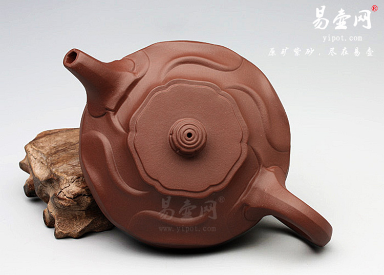 【风卷葵】宜兴紫砂壶名家 程建云紫砂壶作品 原矿清水泥
