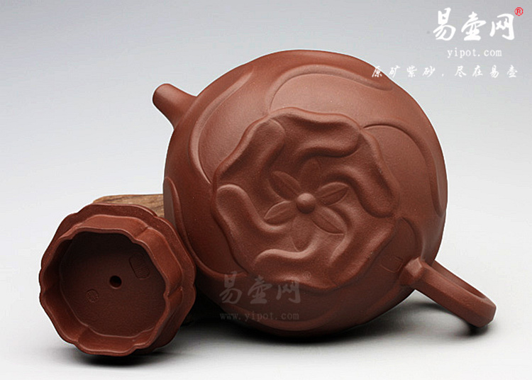 【风卷葵】宜兴紫砂壶名家 程建云紫砂壶作品 原矿清水泥