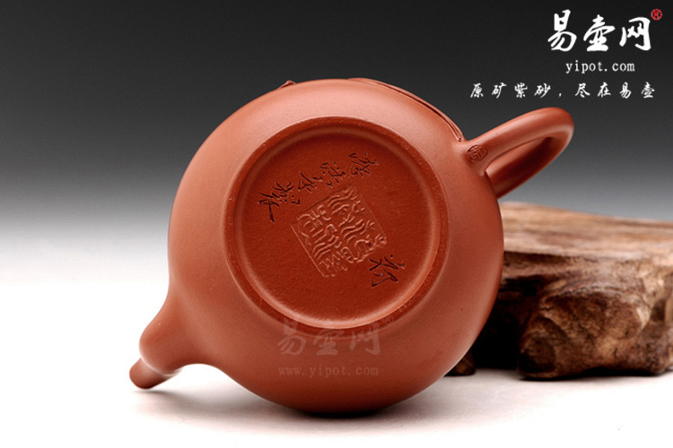 【荷花】宜兴紫砂壶名家 范泽洪紫砂壶作品 原矿朱泥