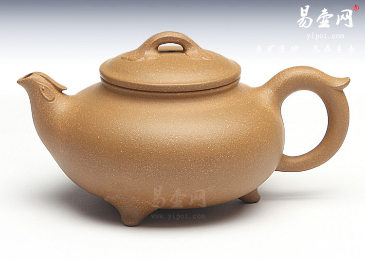 【飞凤成祥】宜兴紫砂壶名家 潘国良紫砂壶作品 原矿黄金段