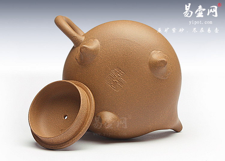 【飞凤成祥】宜兴紫砂壶名家 潘国良紫砂壶作品 原矿黄金段