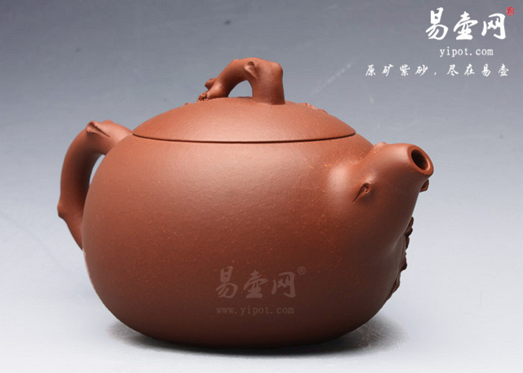 【田园系列之牡丹】宜兴紫砂壶名家 闵璐紫砂壶作品 原矿清水泥