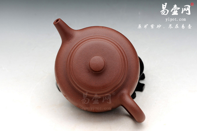 【荷韵德钟】宜兴紫砂壶名家 王涛紫砂壶作品 原矿底槽清