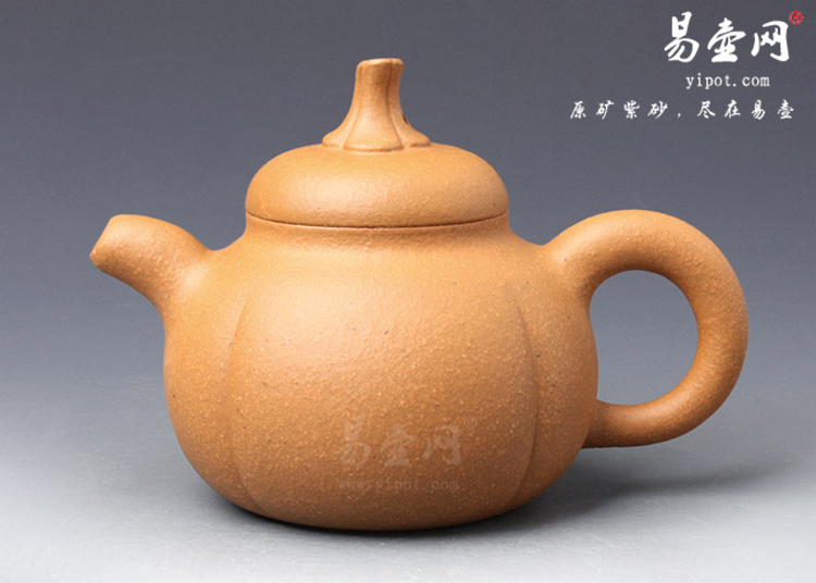 【金瓜】宜兴紫砂壶名家 陈顺培紫砂壶作品 原矿段泥