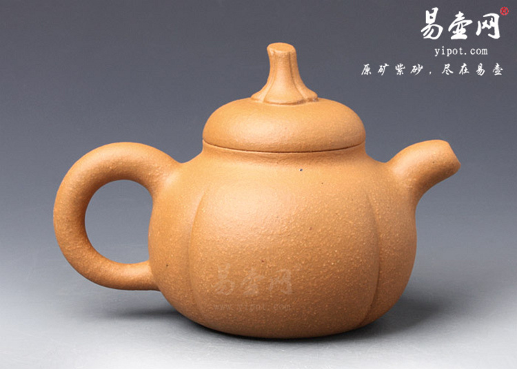 【金瓜】宜兴紫砂壶名家 陈顺培紫砂壶作品 原矿段泥