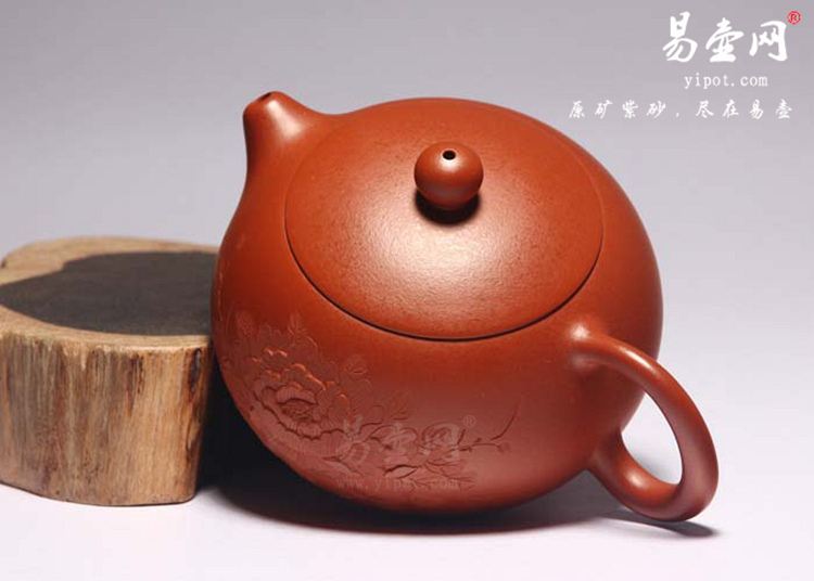 【 牡丹西施】宜兴紫砂壶名家 陈彩敏紫砂壶 原矿朱泥
