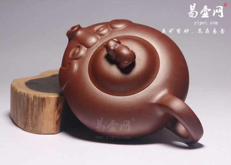【猪福】宜兴紫砂壶名家 陈彩敏紫砂壶 原矿紫泥