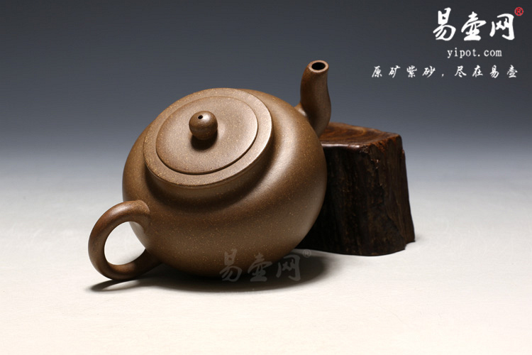 【平盖莲子】宜兴紫砂壶名家 蒋秀娟紫砂壶 原矿段泥