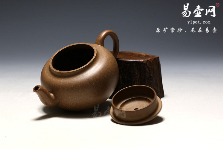【平盖莲子】宜兴紫砂壶名家 蒋秀娟紫砂壶 原矿段泥