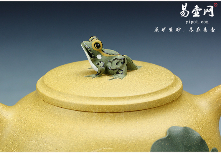 蒋蓉壶艺传人:陈晓云荷塘春色壶图片 蒋蓉壶艺传人:陈晓云荷塘春色壶图片