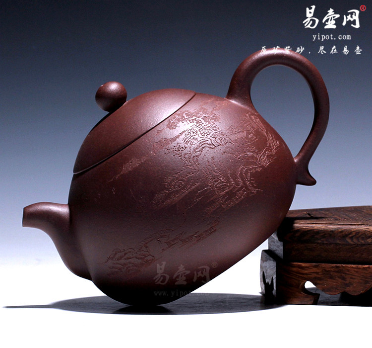 【匏瓜壶】宜兴紫砂壶名家 倪新安紫砂壶 原矿紫泥