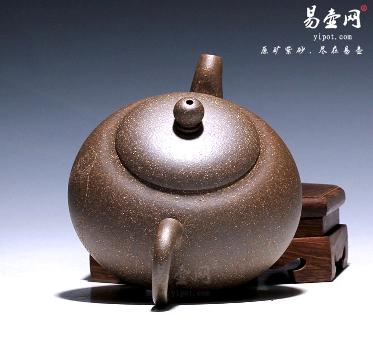【玉珠】宜兴紫砂壶名家 倪新安紫砂壶 原矿青灰泥