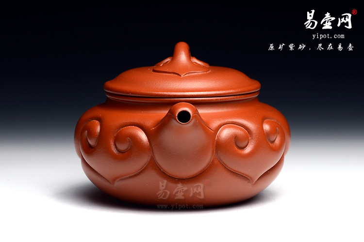 筋纹器名家：冯盘军仿古如意紫砂壶图片