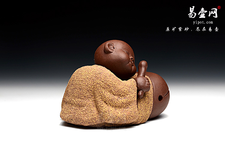 紫砂茶宠：木鱼小和尚茶宠图片