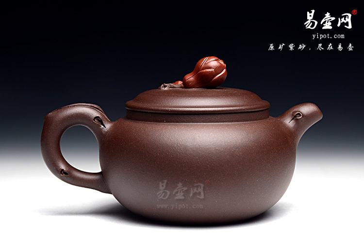 宜兴紫砂壶，杨立平紫砂，花开富贵壶图片