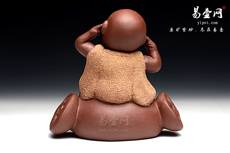 紫砂茶宠《紫砂小和尚》图片