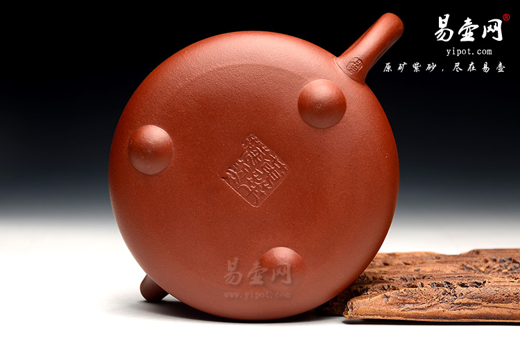 宜兴黄叶萍紫砂壶，清水泥紫砂壶作品，优质黄龙山原矿紫砂