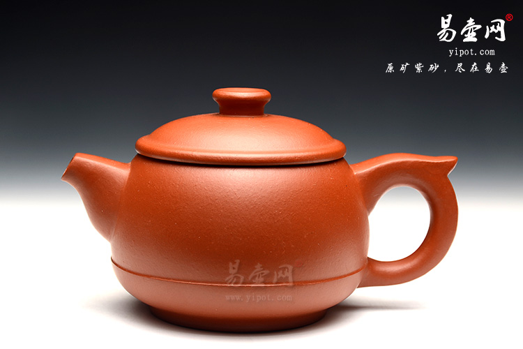 宜兴黄叶萍紫砂壶，小圆柱紫砂壶图片，极品朱泥紫砂壶