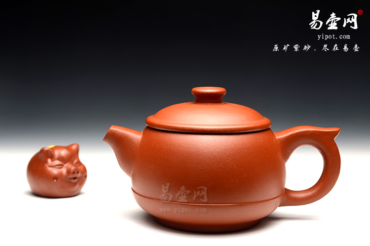宜兴黄叶萍紫砂壶，小圆柱紫砂壶图片，极品朱泥紫砂壶