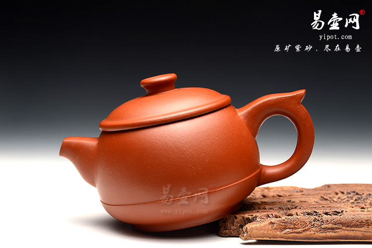 宜兴黄叶萍紫砂壶，小圆柱紫砂壶图片，极品朱泥紫砂壶