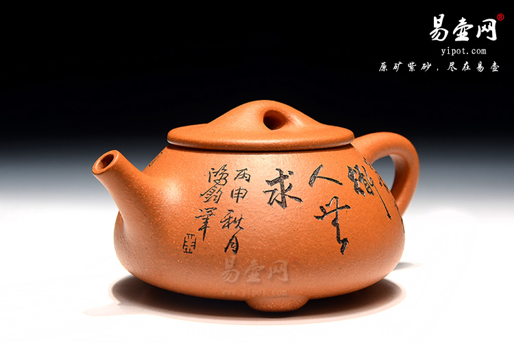 朱鸿钧紫砂壶：石瓢紫砂壶照片