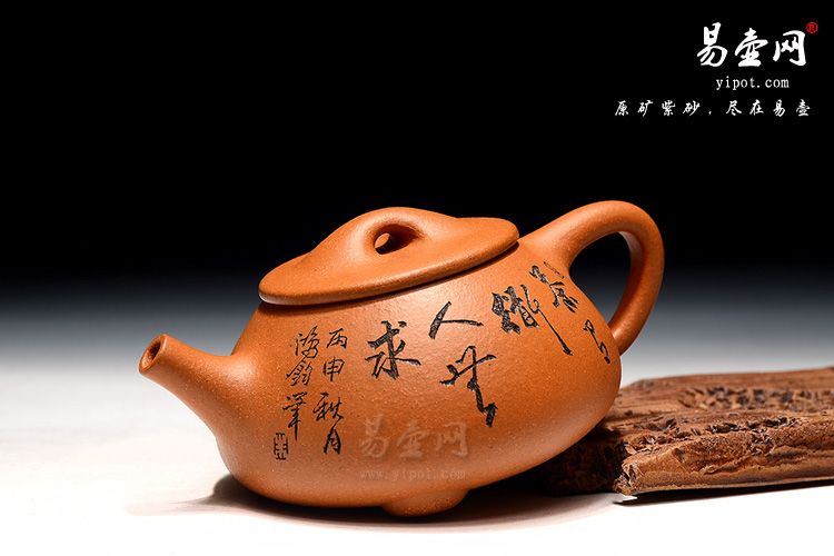 朱鸿钧紫砂壶：石瓢紫砂壶照片