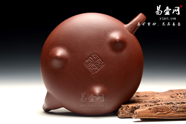 宜兴紫砂壶，黄叶萍紫砂壶，清水泥紫砂壶