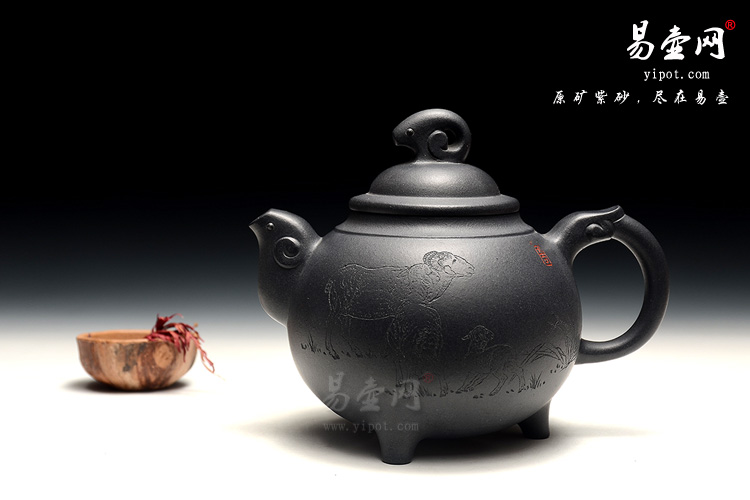 宜兴紫砂壶，紫砂壶如果清洗，黑泥壶泡茶好喝吗，尹怀刻绘紫砂壶