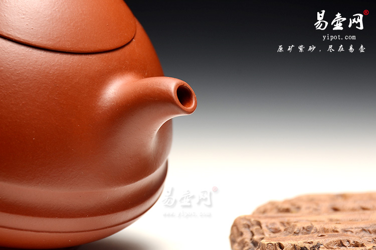 宜兴黄龙山紫砂壶，黄叶萍老师紫砂壶，玉笠壶图片，朱泥壶泡茶