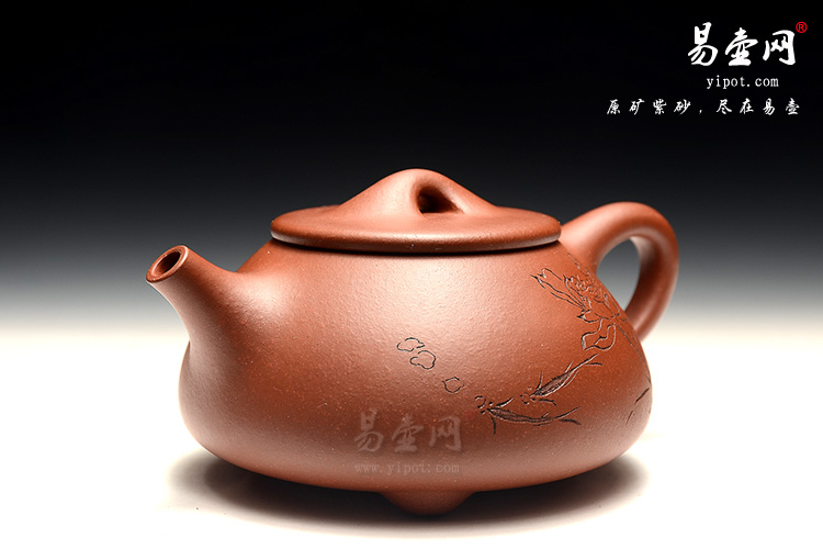 名家紫砂壶，江苏宜兴紫砂壶，李锡凤老师紫砂壶作品，石瓢壶图片