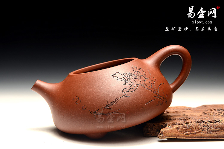 名家紫砂壶，江苏宜兴紫砂壶，李锡凤老师紫砂壶作品，石瓢壶图片