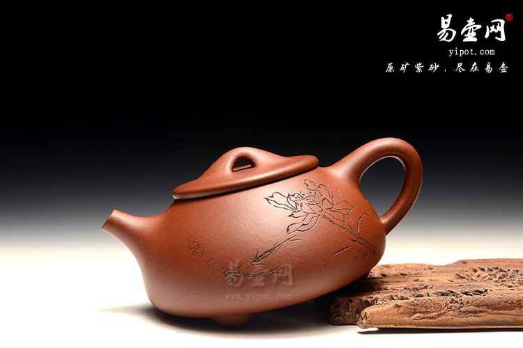 名家紫砂壶，江苏宜兴紫砂壶，李锡凤老师紫砂壶作品，石瓢壶图片