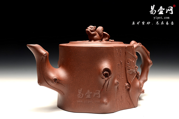 宜兴名家紫砂壶，冯盘军老师紫砂壶艺术，收藏力作，松树葡萄壶图片