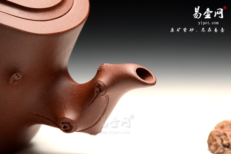 宜兴名家紫砂壶，冯盘军老师紫砂壶艺术，收藏力作，松树葡萄壶图片