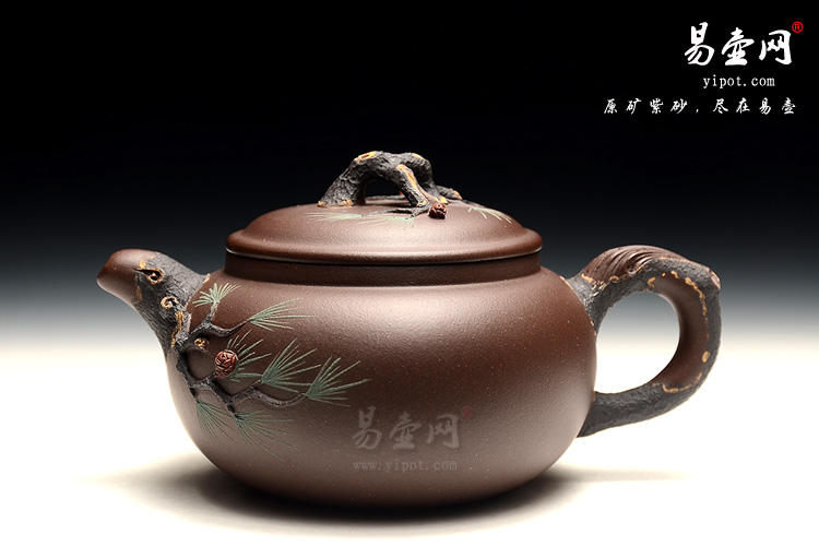 杨立平紫砂壶艺术，松针壶图片，花器紫砂壶