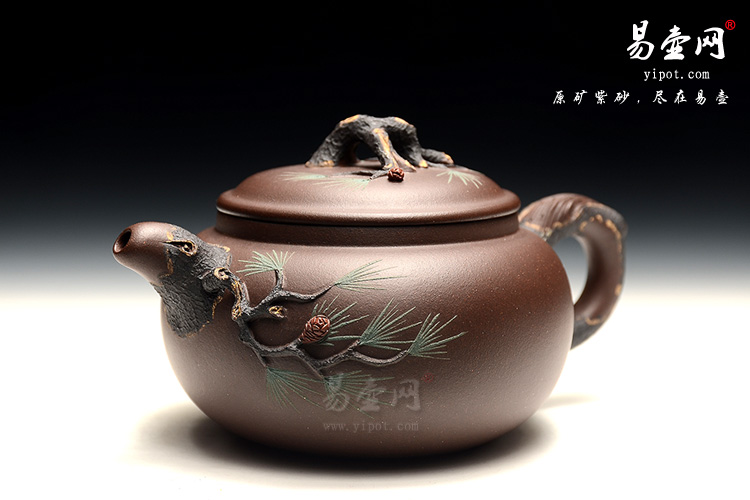 杨立平紫砂壶艺术，松针壶图片，花器紫砂壶