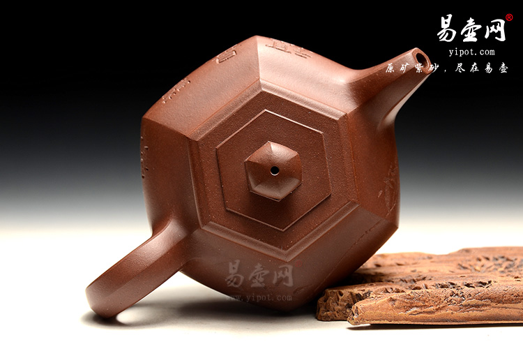 宜兴茶壶，丁山茶壶，陈顺根紫砂壶，六方平安壶图片