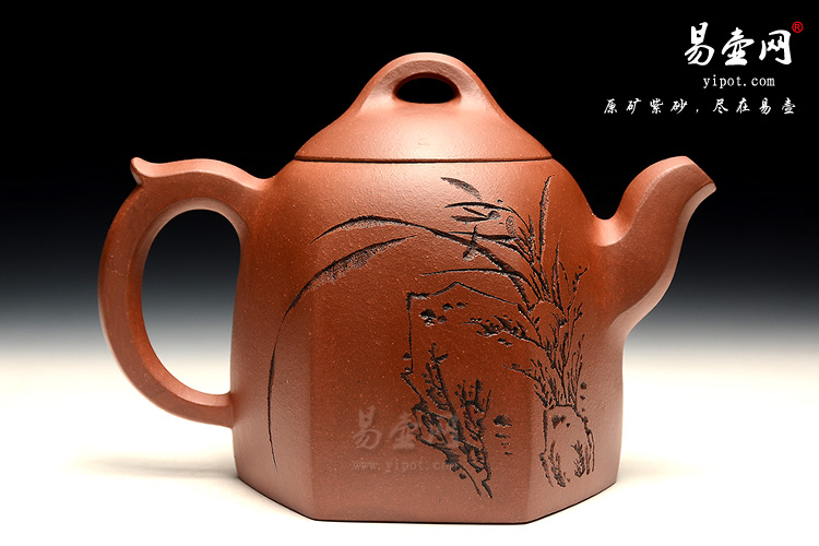 杨立平紫砂壶艺术，六方秦权壶图片，实用大品紫砂茶具