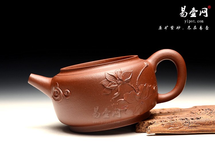 宜兴紫砂壶，徐俊英获金奖紫砂壶作品，平盖莲子壶图片