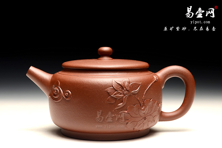 宜兴紫砂壶，徐俊英获金奖紫砂壶作品，平盖莲子壶图片