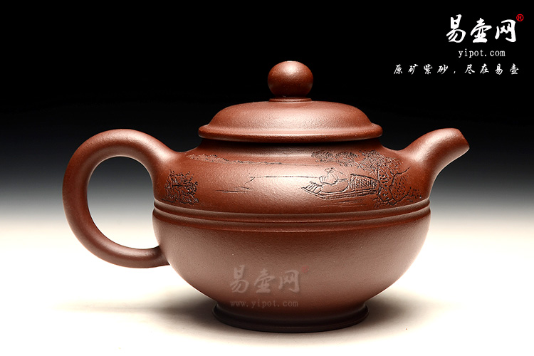 宜兴正品紫砂壶，陈顺根紫砂壶，线润壶图片，高档茶具