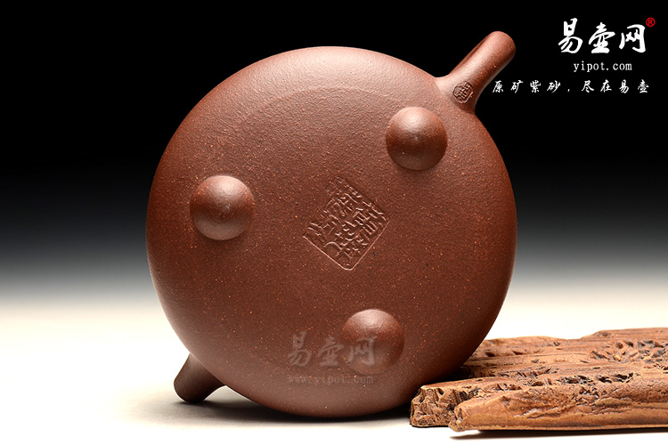 宜兴紫砂壶，黄叶萍紫砂壶，石瓢壶图片